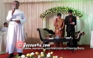 GEORGY BENU Wedding Reception Priest Prayer